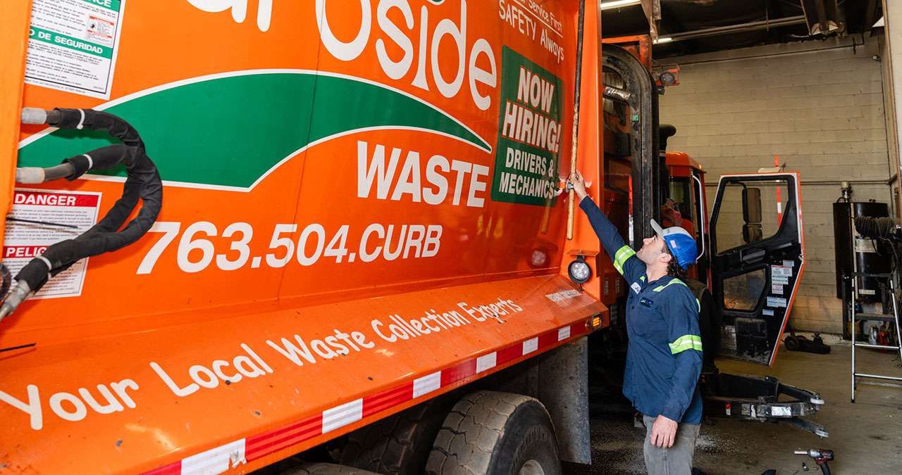 Curbside Waste worker